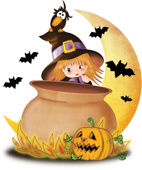 Transparent Halloween Cartoon Witchcraft Calabaza Pollinator for Halloween