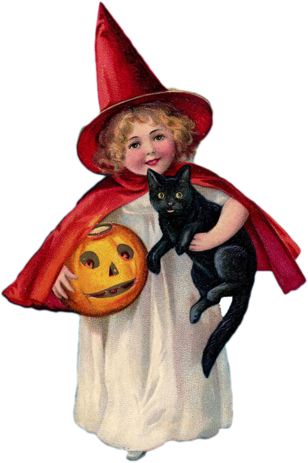 Transparent Ellen Clapsaddle Halloween Paper Holiday for Halloween