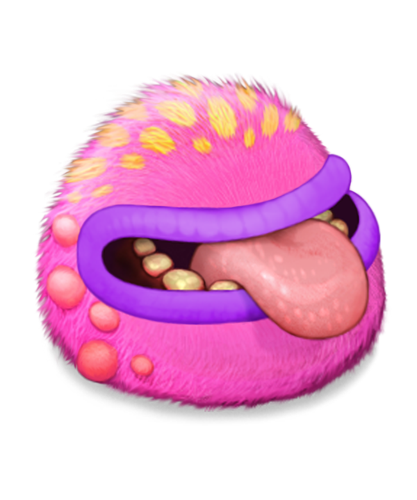 Transparent My Singing Monsters Youtube Big Blue Bubble Pink Magenta for Halloween