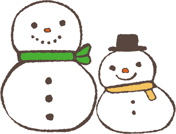 Transparent christmas Snowman Cartoon Smile for snowman for Christmas