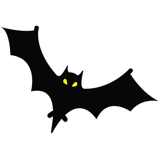 Transparent Bat Halloween Halloweentown High Font for Halloween