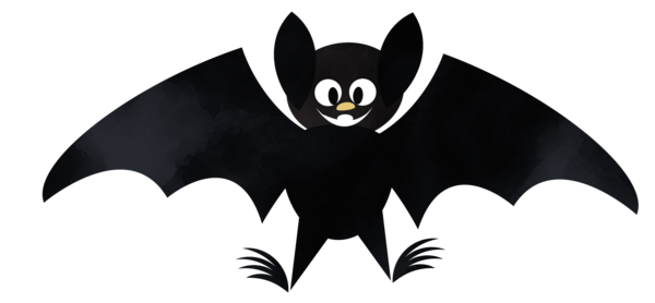 Transparent Bat Halloween Animal Black for Halloween
