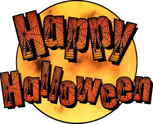 Transparent Halloween Halloween Card Halloween Costume Text Orange for Halloween