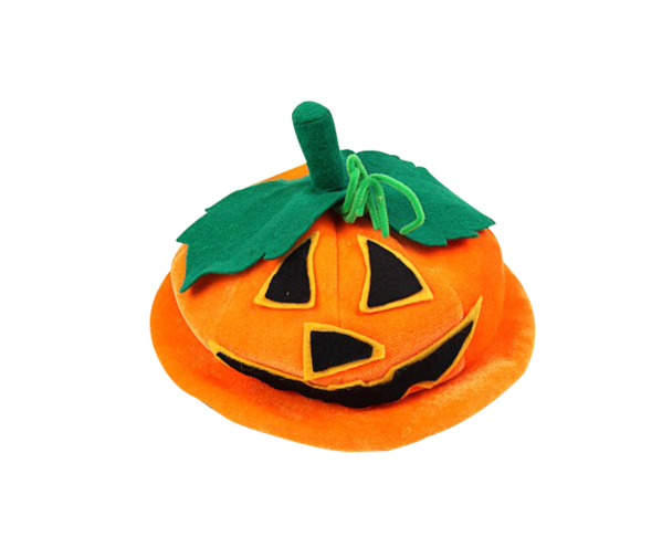 Transparent Halloween Pumpkin Hat Winter Squash Food for Halloween