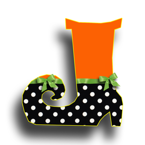 Transparent Alphabet Letter Letters Abc Text Polka Dot for Halloween