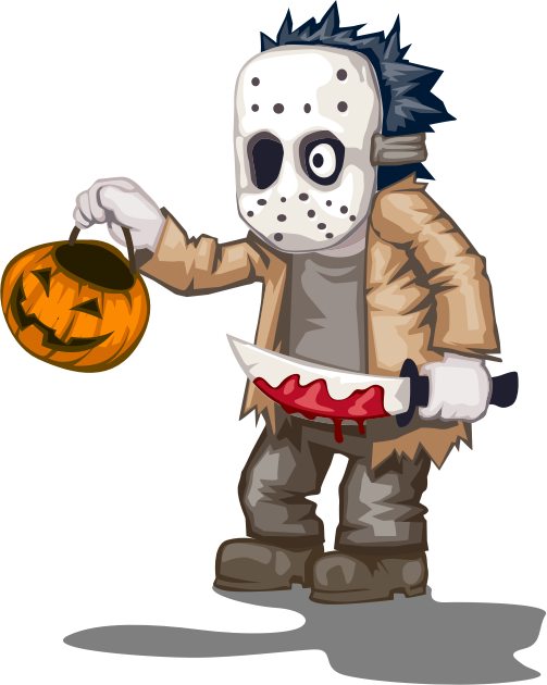 Transparent Ghost Halloween Cartoon Mascot for Halloween