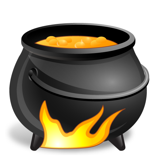 Transparent Halloween Avatar Emoticon Cauldron Cookware And Bakeware for Halloween