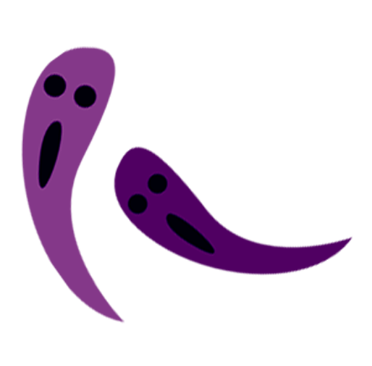 Transparent Ghost Halloween Cartoon Pink Purple for Halloween