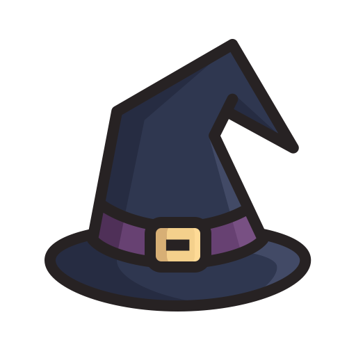 Transparent Hat Magic Warlock Purple Headgear for Halloween
