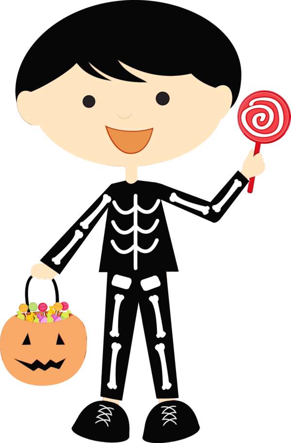 Transparent Halloween Witch Party Cartoon Male for Halloween