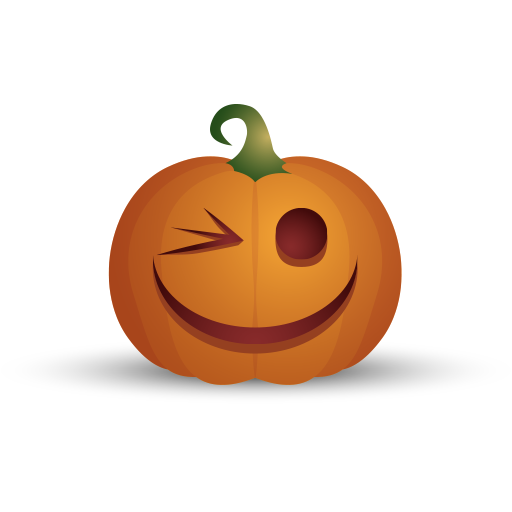 Transparent Jackolantern Pumpkin Halloween Orange for Halloween