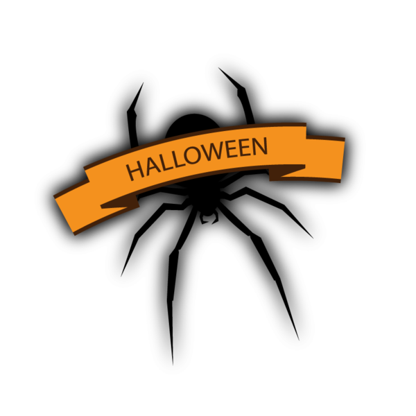 Transparent Spider Halloween Halloween Bat Text Insect for Halloween