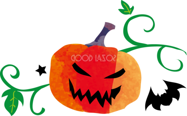 Transparent Halloween Lantern Text Fruit Pumpkin for Halloween