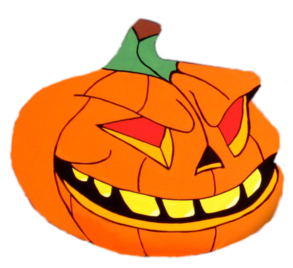 Transparent Pumpkin Lantern Character Orange for Halloween