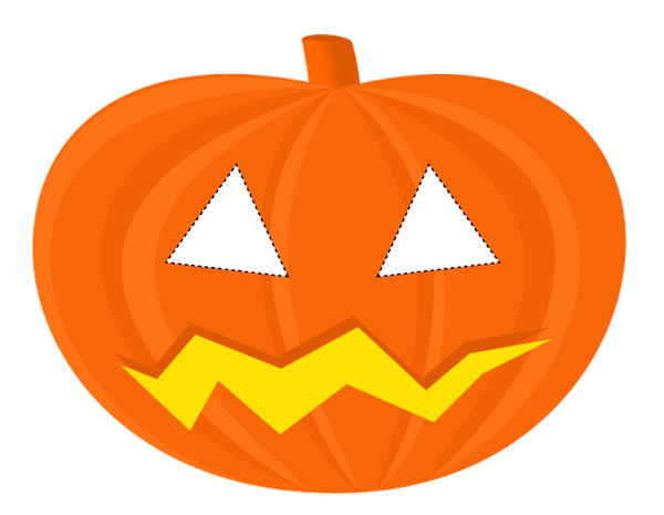 Transparent Pumpkin Jack Lantern Halloween Pumpkin Orange for Halloween