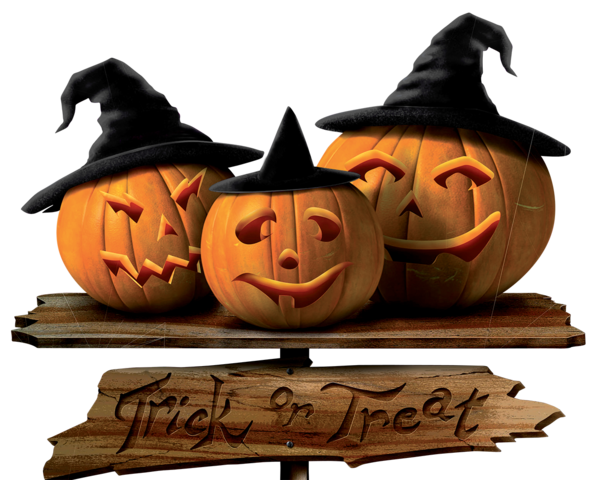 Transparent Halloween Trickortreating Pumpkin Jack O Lantern Carving for Halloween