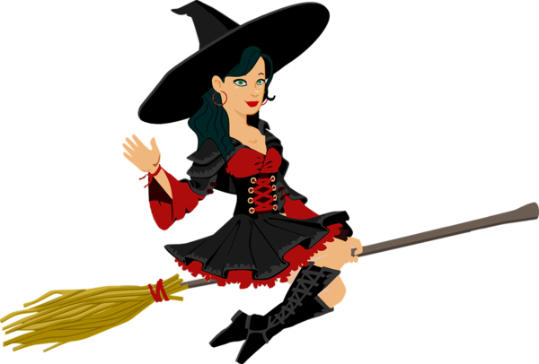 Transparent Witchcraft Drawing Flying Witch Cold Weapon Broom for Halloween
