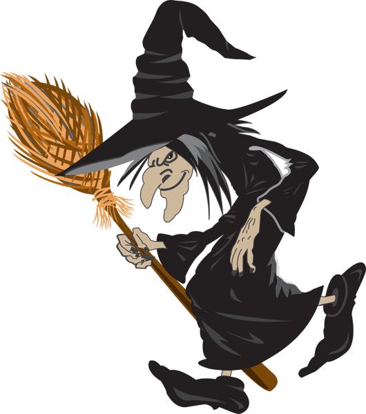 Transparent Wicked Witch Of The West Witchcraft Drawing Bird Household Cleaning Supply for Halloween