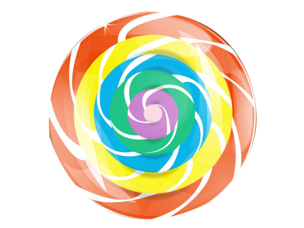 Transparent Lollipop Liquorice Candy Corn Confectionery Spiral for Halloween