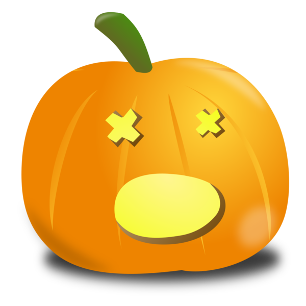 Transparent Jacko Lantern Pumpkin Halloween Apple Food for Halloween