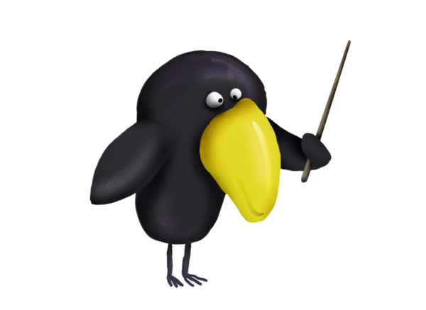 Transparent Black Raven Common Raven Beak Bird for Halloween