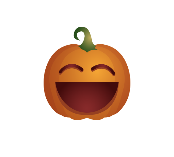 Transparent Jackolantern Calabaza Pumpkin Apple Food for Halloween