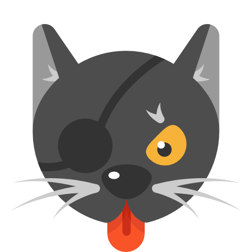 Transparent Cat Mouse Black Cat Black for Halloween