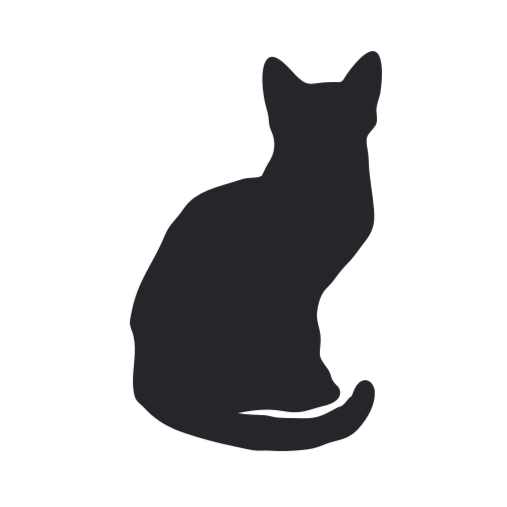 Transparent Whiskers Cat Black Cat Black for Halloween