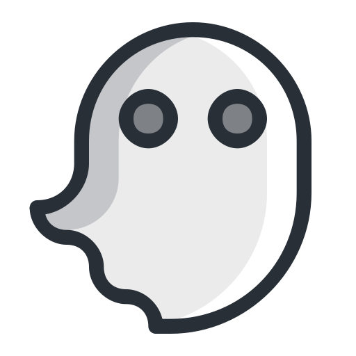 Transparent Ghost Haunted House Location Face Facial Expression for Halloween