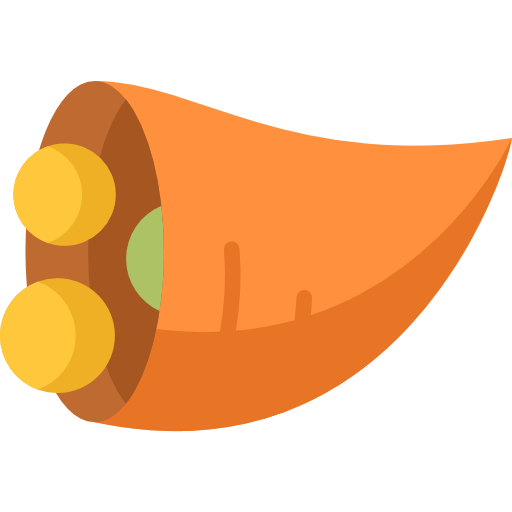 Transparent Restaurant Food Cornucopia Orange Logo for Thanksgiving