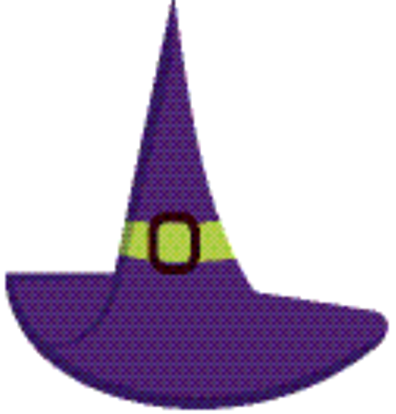 Transparent Hat Purple Witch Hat Violet for Halloween
