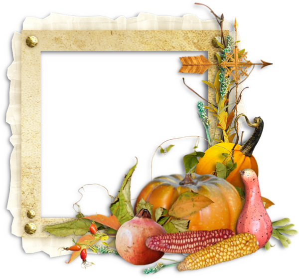 Transparent Picture Frames Gourd Food Picture Frame for Thanksgiving
