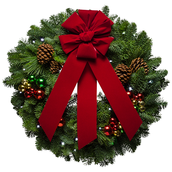 Transparent Wreath
 Christmas
 Christmas Tree
 Fir Pine Family for Thanksgiving