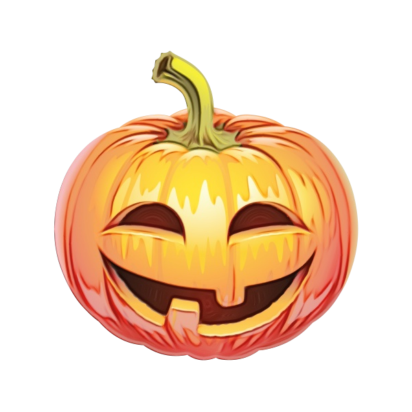 Transparent Pumpkin Jackolantern Halloween Calabaza Orange for Halloween