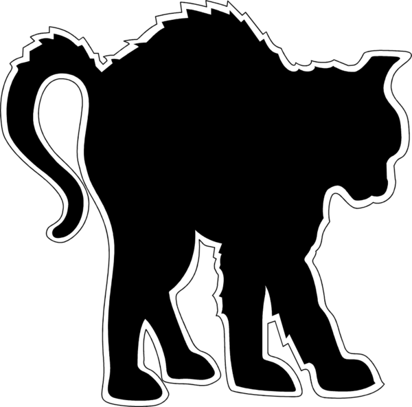 Transparent Cat Drawing Halloween Indian Elephant Silhouette for Halloween