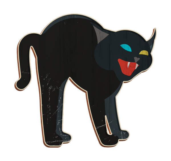 Transparent Black Cat Cat Small To Mediumsized Cats for Halloween
