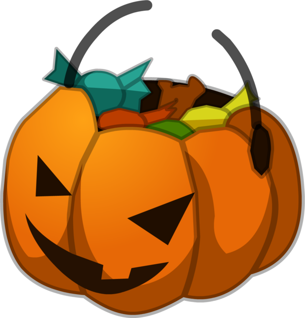 Transparent Calabaza Pumpkin Jacko Lantern Gourd for Halloween