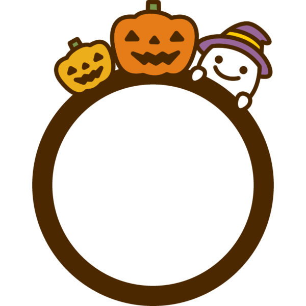 Transparent Halloween Obake Pumpkin Facial Expression Smile for Halloween
