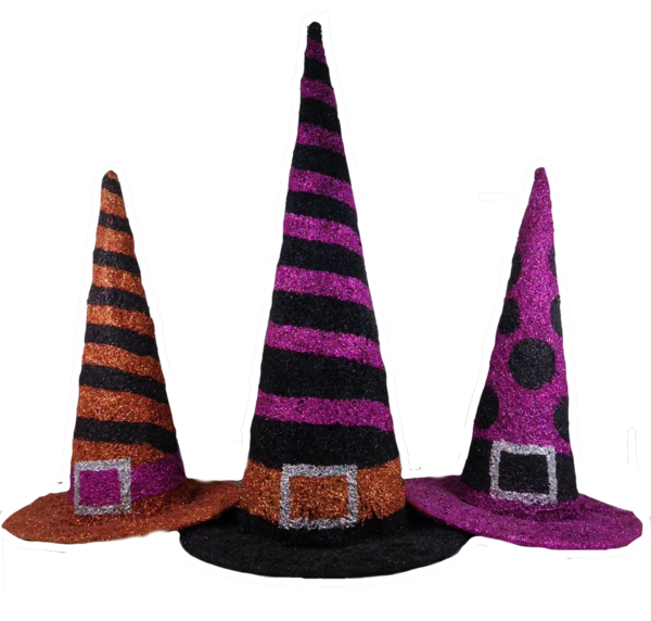 Transparent Hat Witch Hat Costume Purple Headgear for Halloween