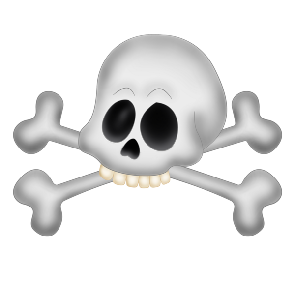 Transparent Bone Skull Piracy Skeleton for Halloween