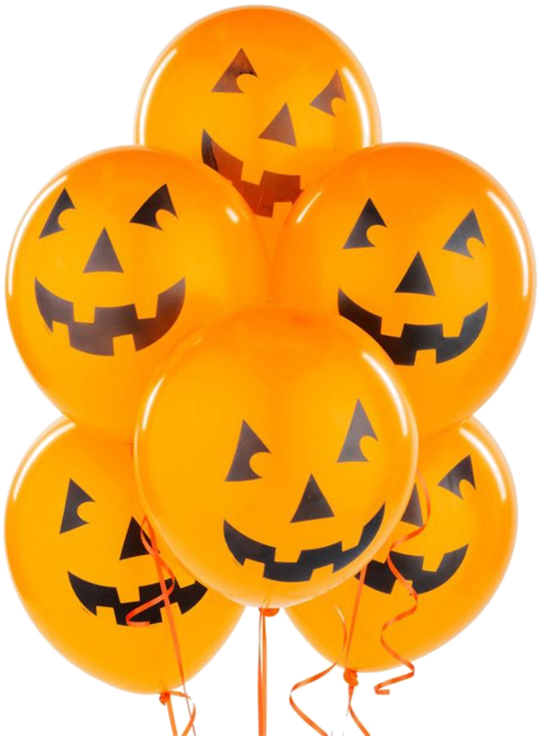 Transparent Jack O Lantern Balloons for Halloween