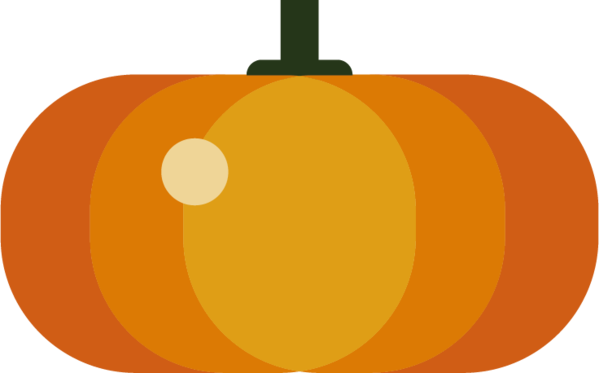 Transparent Calabaza Flat Design Pumpkin Winter Squash Apple for Halloween