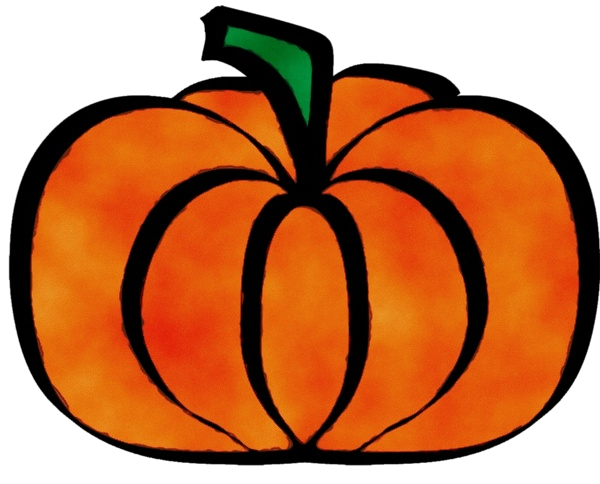 Transparent Jackolantern Pumpkin Lantern Orange Leaf for Halloween