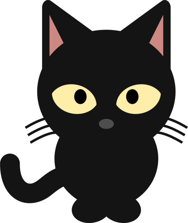 Transparent Kitten Cat Black Cat Snout for Halloween