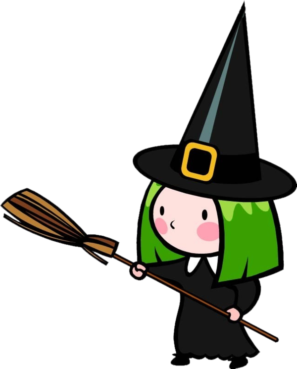 Transparent Witchcraft Witch Next Door Witch Camp Headgear Cartoon for Halloween