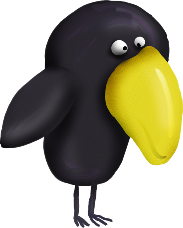 Transparent Largebilled Crow Bird Common Raven Beak for Halloween