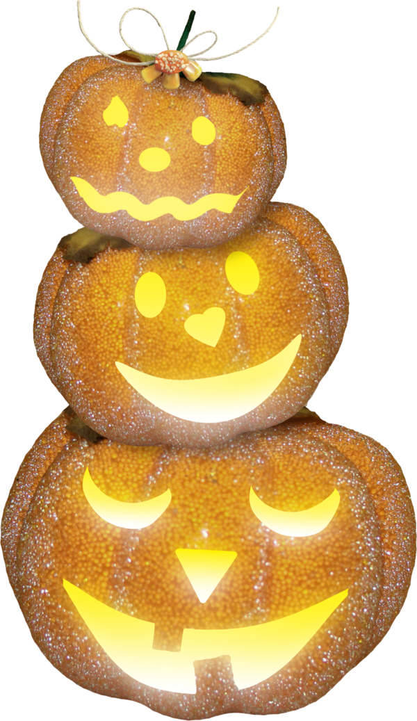 Transparent Pumpkin Cucurbita Jacko Lantern Winter Squash Food for Halloween