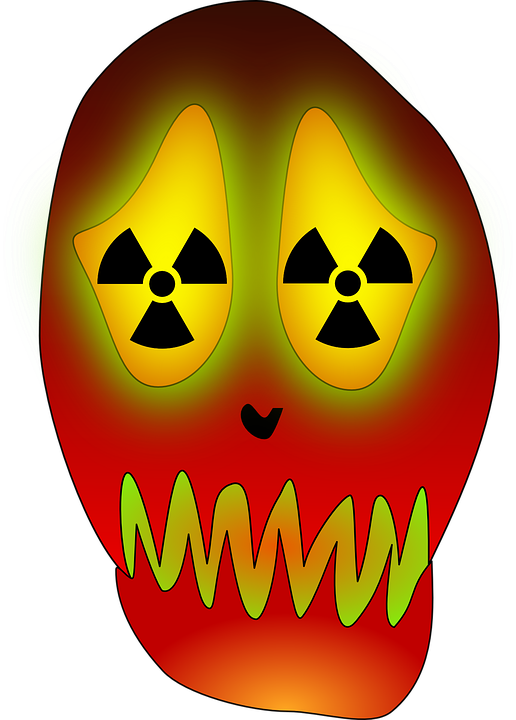 Transparent Nuclear Power Nuclear Weapon Radioactive Decay Yellow Orange for Halloween