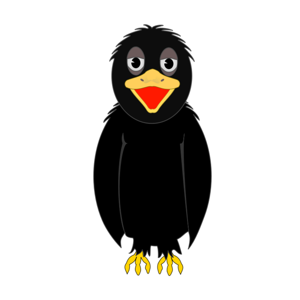Transparent Common Raven Cartoon Website Flightless Bird Beak for Halloween
