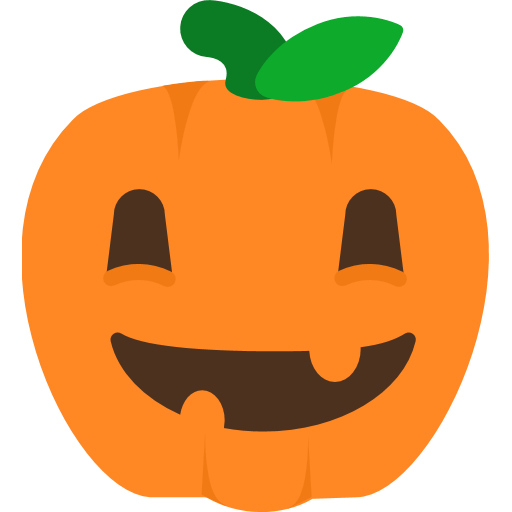 Transparent Emoji Jacko Lantern Sticker Plant Food for Halloween